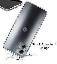 Maklook Transparent With Edges Protection Back Cover for Moto G14- Transparent-thumb3