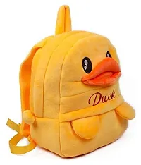Velvet Soft 10 liters duck Cartoon Character School Bag for play and nursery 3ndash;5-year Kids-thumb1