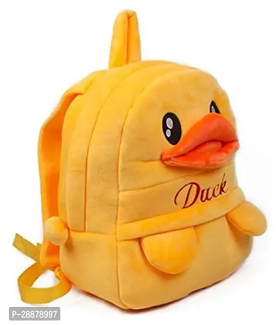 Velvet Soft 10 liters duck Cartoon Character School Bag for play and nursery 3ndash;5-year Kids-thumb2