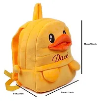 Velvet Soft 10 liters duck Cartoon Character School Bag for play and nursery 3ndash;5-year Kids-thumb2