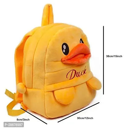 Velvet Soft 10 liters duck Cartoon Character School Bag for play and nursery 3ndash;5-year Kids-thumb3