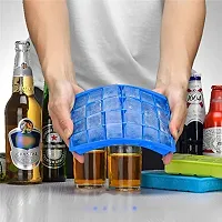 2 Pcs BPA Free Silicone Ice Cube Trays 24 Cavity ice cube maker tray moulds-thumb1