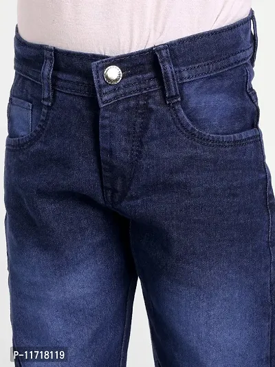 Kcoy Boys Dark Blue Stretchable Jeans-thumb4