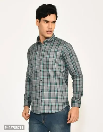 Stylish Fancy Cotton Casual Shirts For Men-thumb0