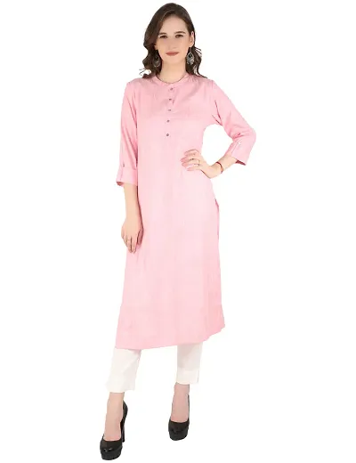 Women's Striped Straight Blend Kurta