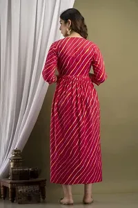 ATTiREZiLLA Pre  Post Maternity/Nursing Maxi Dress with Both Sides Zipper for Easy Feeding (Medium, Pink)-thumb2
