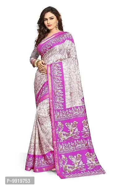 SGM PRINTED ART SILK FASHION SAREE-thumb0