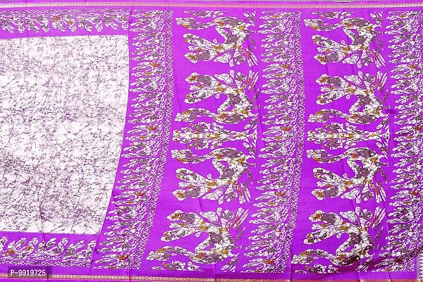 SGM Women's Paithani Art Silk Saree With Blouse Piece(1103_Purple)-thumb3