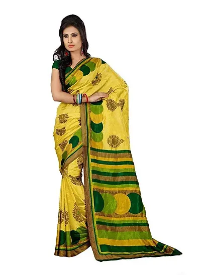 Printed Fashion Designer Sarees With Blouse Piece