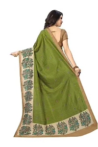 Vimla Women's Green Malgudi Art Silk Uniform Saree with Blouse Piece (2306_Green)-thumb2