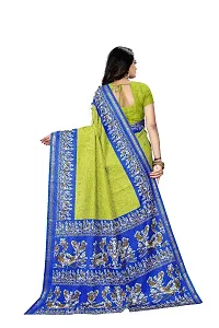 SGM Women's Paithani Art Silk Saree With Blouse Piece (1129_Light Green, Blue)-thumb1