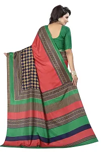 J B Fashion art silk Saree with Blouse Piece (saress for women-checks-greny_Multi_Free Size)-thumb2