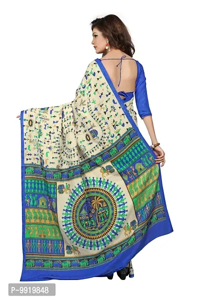 Sgm Art Silk Banarasi Saree (SL225_Multicolor)-thumb3