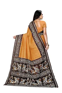 SGM PRINTED RESHAM ART SILK KASAVU BOLLYWOOD SAREE-thumb1