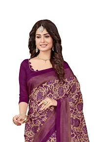 Sgm Art Silk Banarasi Saree (SL228_Multicolor)-thumb3