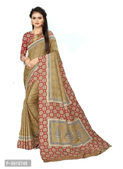 SGM PRINTED ART SILK FASHION SAREE-thumb0