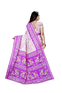 SGM Women's Paithani Art Silk Saree With Blouse Piece(1103_Purple)-thumb1