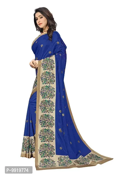 SGM PRINTED ART SILK FASHION SAREE-thumb4