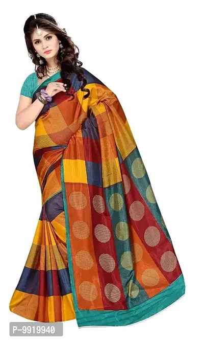 SGM Multicolor Cotton Silk Silk Designer saree with a Zari Border