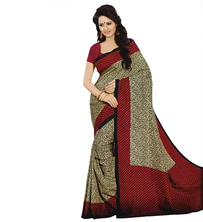 Printed Fashion Designer Sarees With Blouse Piece