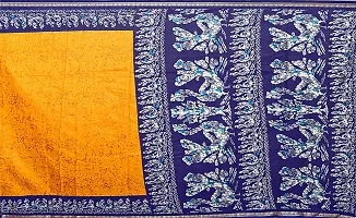 SGM Women's Paithani Art Silk Saree With Blouse Piece (1112_Yellow, Blue)-thumb2