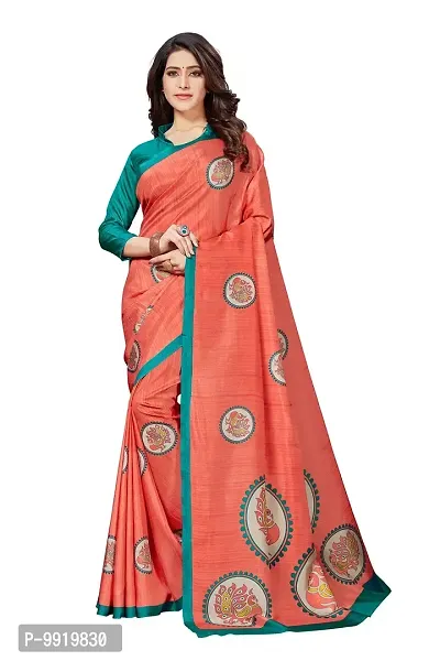 SGM PRINTED ART SILK FASHION SAREE