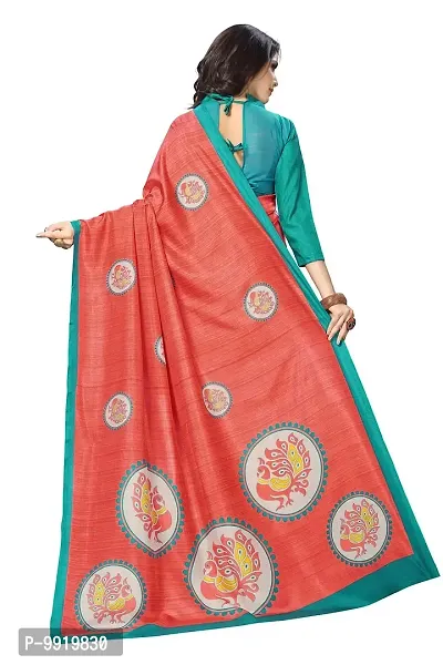 SGM PRINTED ART SILK FASHION SAREE-thumb2