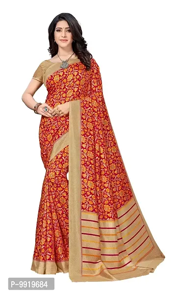 SGM PRINTED ART SILK FASHION SAREE