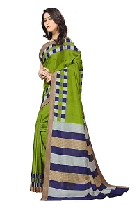 Vimla Women's Green Malgudi Art Silk Uniform Saree with Blouse Piece (2322_Green)-thumb1