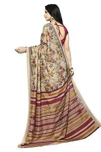 Vimla Women's Beige Malgudi Art Silk Uniform Saree with Blouse Piece (Beige_2217)-thumb2