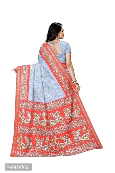 SGM PRINTED RESHAM ART SILK KASAVU BOLLYWOOD SAREE-thumb2