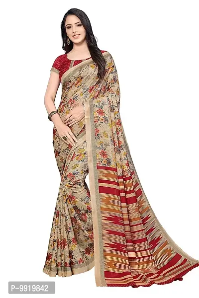 Sgm Women's Cotton Silk Saree With Blouse Piece (A7220_Multi-Colour)-thumb0