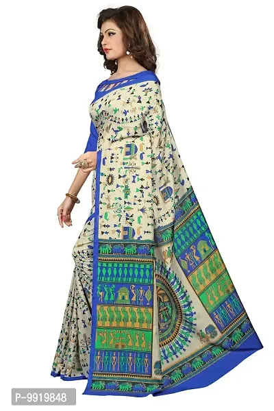 Sgm Art Silk Banarasi Saree (SL225_Multicolor)-thumb2