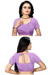 SGM Women's Paithani Art Silk Saree With Blouse Piece (1119_Purple, Maroon)-thumb3