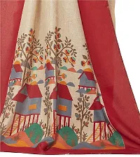 Sgm Silk Cotton Blend Banarasi Saree (SL4_Red)-thumb3