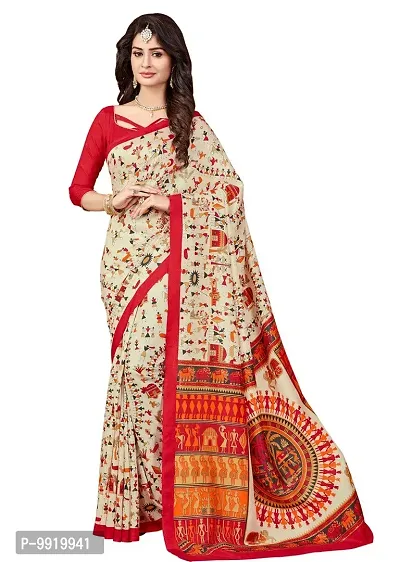 Sgm Art Silk Banarasi Saree (SL325_Multicolor)