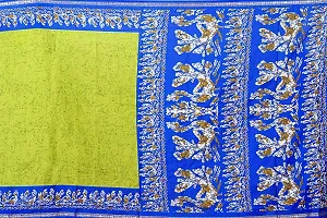 SGM Women's Paithani Art Silk Saree With Blouse Piece (1129_Light Green, Blue)-thumb2