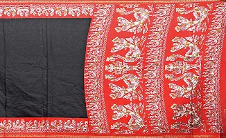 SGM Women's Paithani Art Silk Saree With Blouse Piece (1121_Black)-thumb2