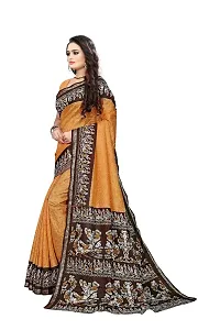 SGM PRINTED RESHAM ART SILK KASAVU BOLLYWOOD SAREE-thumb2