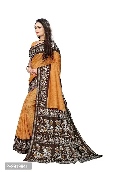 SGM PRINTED RESHAM ART SILK KASAVU BOLLYWOOD SAREE-thumb3