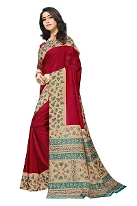 Vimla Women's Red Malgudi Art Silk Uniform Saree with Blouse Piece (2310_Red)-thumb1