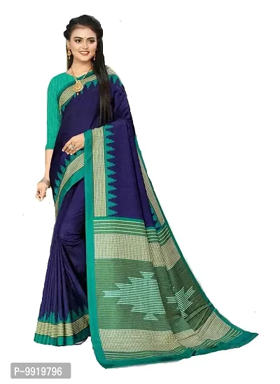 SGM Multicolor Cotton Silk Silk Designer saree with a Zari Border