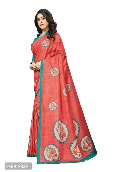 SGM PRINTED ART SILK FASHION SAREE-thumb3