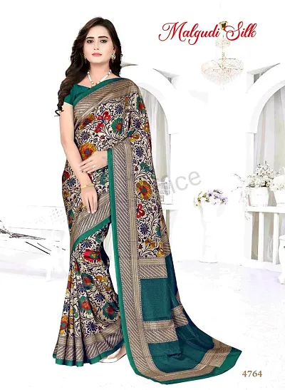 Printed Fashion Designer Sarees With Blouse Piece