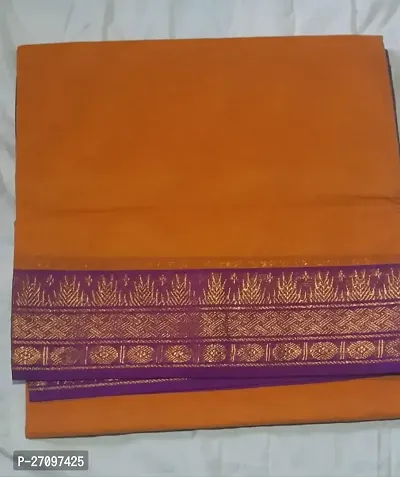 Classic Cotton Saree with Blouse piece-thumb0