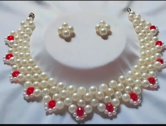 Beautiful pearl Necklace Set For Women