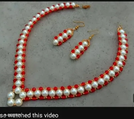 Beautiful Pearl Necklace Set For Women-thumb0