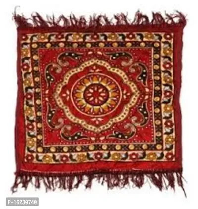 Pooja Aasan In Velvet For Puja And Meditation Mattress Met Mat For Prayer Home Decor Multipurpose Rug Altar Holy Puja Cloth For Gods Idols Pooja Aasan-thumb0