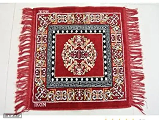 Pooja Aasan In Velvet For Puja And Meditation Mattress Met Mat For Prayer Home Decor Multipurpose Rug Altar Holy Puja Cloth For Gods Idols Pooja Aasan