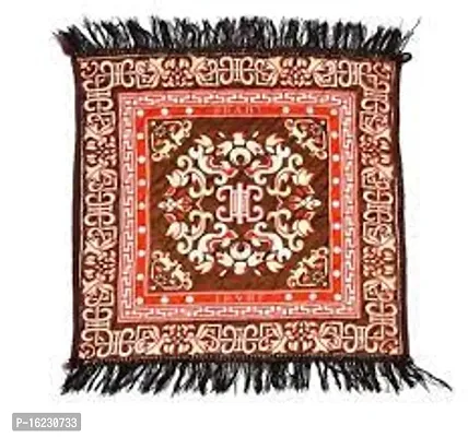 Pooja Aasan In Velvet For Puja And Meditation Mattress Met Mat For Prayer Home Decor Multipurpose Rug Altar Holy Puja Cloth For Gods Idols Pooja Aasan